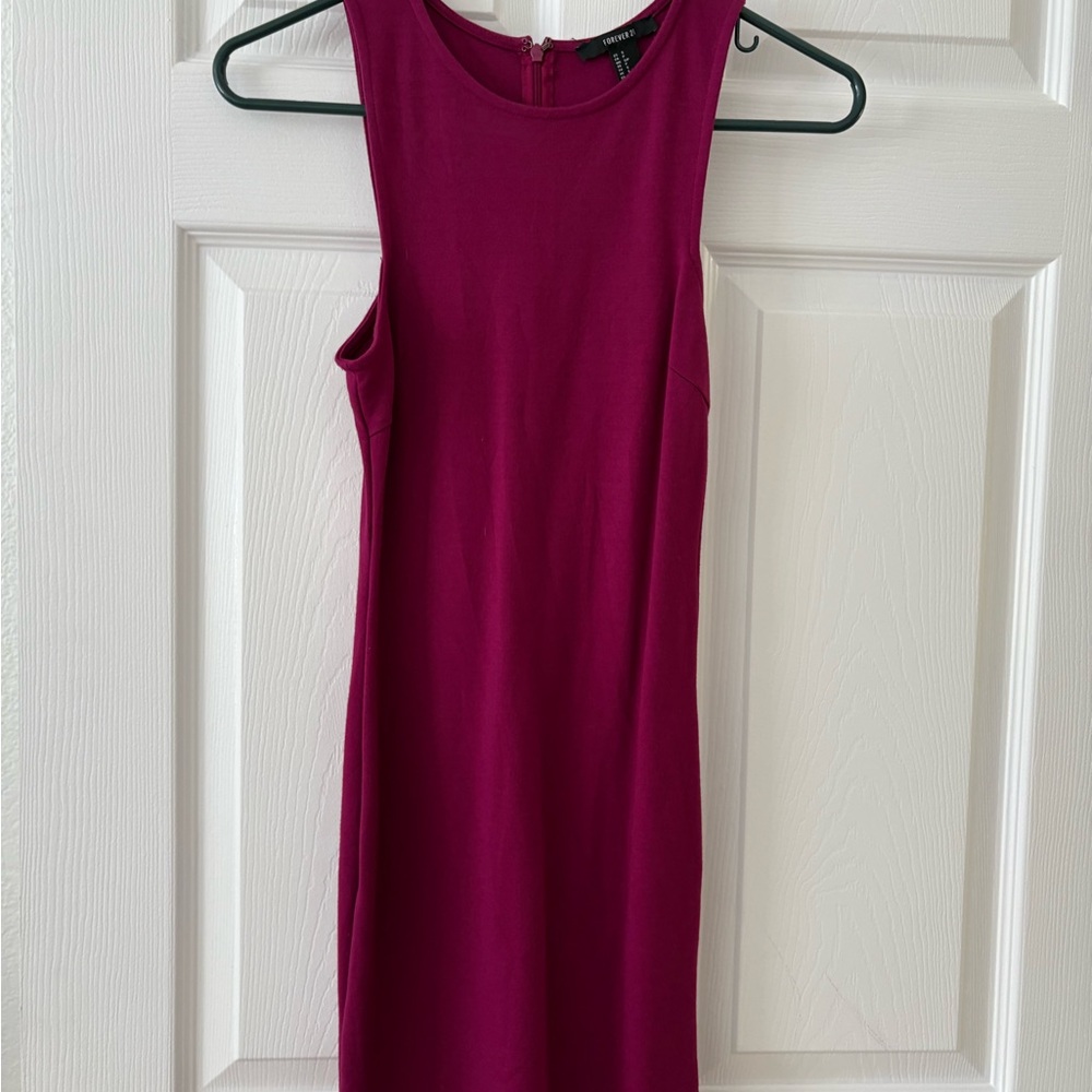 Forever 21 Pink Halter Sheath Mini Dress